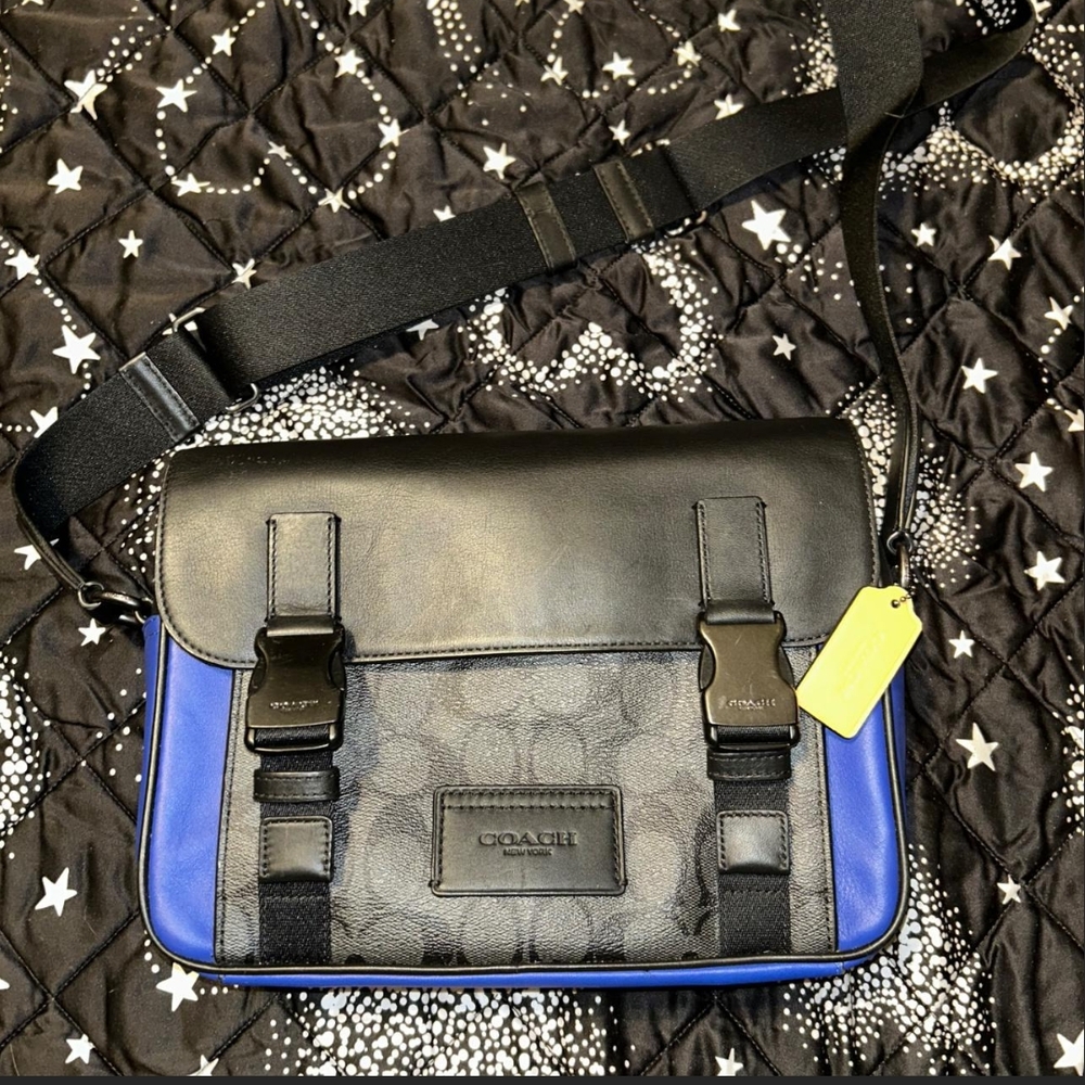 Coach Black and Blue Men's Bag